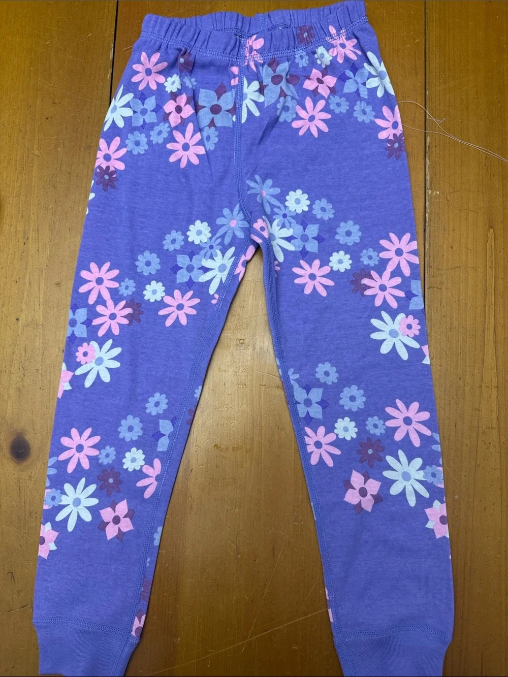 Disney Purple Floral Long-Sleeve Pajama Set with Pink Accents Size 5 NWT